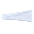 thumbnail image 6 of CNEJRHG 3 Packs Women's Plain Color Wide Sport Headbands Non-Slip Elastic Yoga Headbands for Running & Gym Sweat-Wicking Workout Stretch Hair Bands, 9" x 3.7" Black&Blue&White 3x, 6 of 6