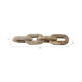 thumbnail image 4 of Home Decor Sculpture for Bathroom Decor, Office, and Living Room Decor - Modern Shelf Statues for Room Accents - Marble Chain Link Ornaments for Coffee Table Sculpture - 3", Ivory, 4 of 12