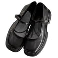 thumbnail image 2 of Zapatos de cuero de PU para mujer, zapatos de uniforme para mujer, zapatos cómodos para mujer, zapatos de uniforme JK diseñados para profesionales, 2 of 8