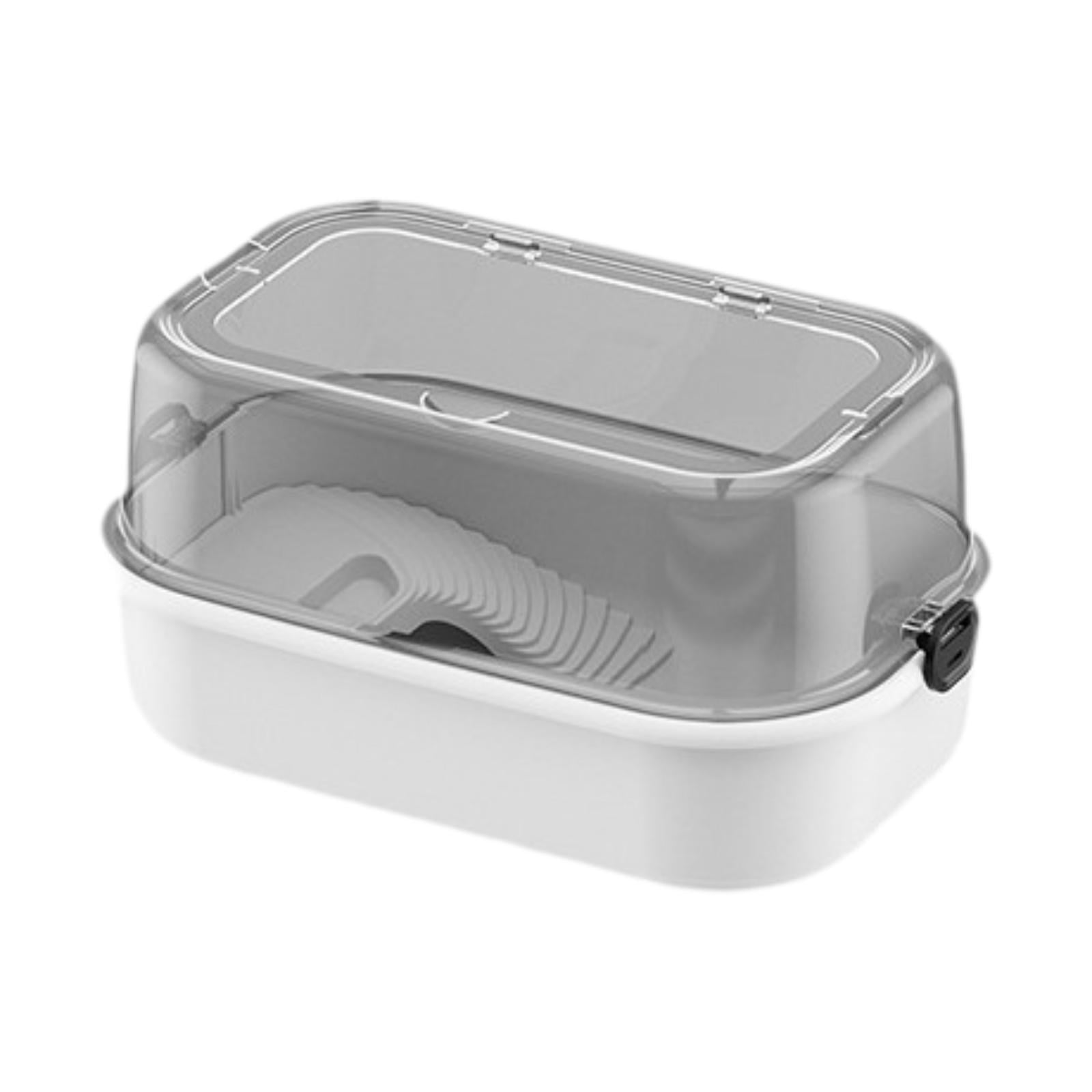 Fzaqwen Turtle Bathing Tub Tortoise Resting Terrace Reptile Habitat Multifunctional Food white