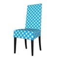 thumbnail image 1 of ZICANCN Gingham Blue Background Chair Protectors Seat Covers , Dining Chair Slipcovers for Dining Room Hotel Kitchen Design Checkered, 1 of 8