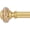 Gold, variant on Silver Extra Long Curtain Rods for Windows 120 to 170 Inch, Decorative Vintage Crystal 1'' Curtain Rod with Silver Foil Finials, Adjustable Heavy Duty Easy Install Drapery Pole Set for Farmhouse