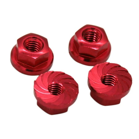 

WELPET 4 Pcs Remote Control Car Flange Lock Nut for 104001-1910 Lock Nut Spare Parts Red