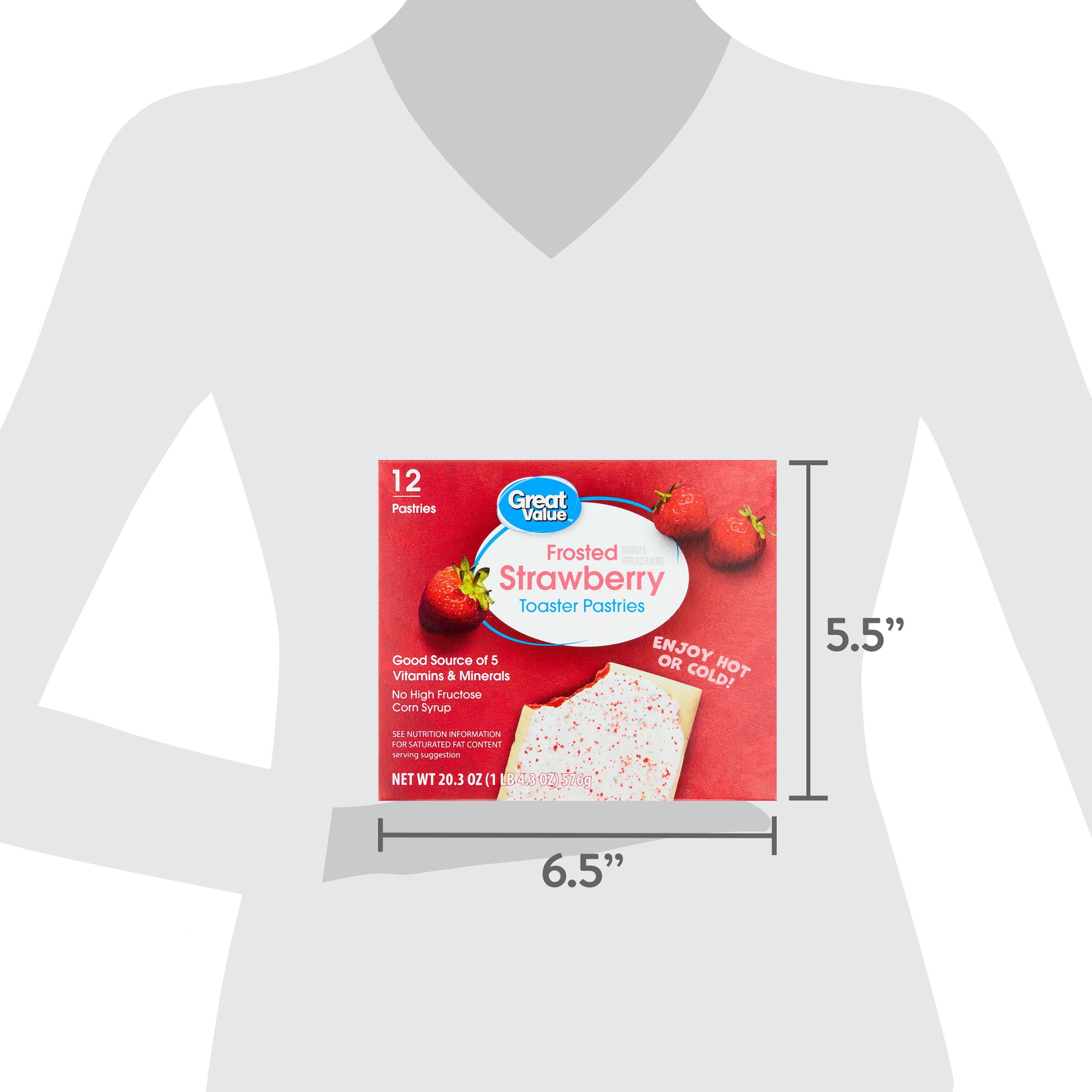 Great Value Frosted Toasted Pastries, 12 Count