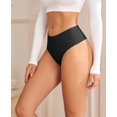 thumbnail image 2 of Tangas Oshkang, ropa interior sin costuras de cintura alta para mujer, paquete de 6, 2 of 6
