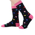 thumbnail image 1 of Calcetines unisex informales con estampado de letras y suela de tubo medio para mujer, calcetines de poliéster, 1 of 5