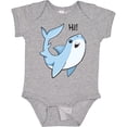 thumbnail image 3 of Inktastic Hi Cute Shark Boys or Girls Baby Bodysuit, 3 of 5