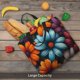 thumbnail image 5 of Easygdp Colorful Blooming Flowers Bolsa Tote para Mujer, Bolso de Hombro para Trabajo, Playa, Viajes, Compras y Supermercado, 5 of 7