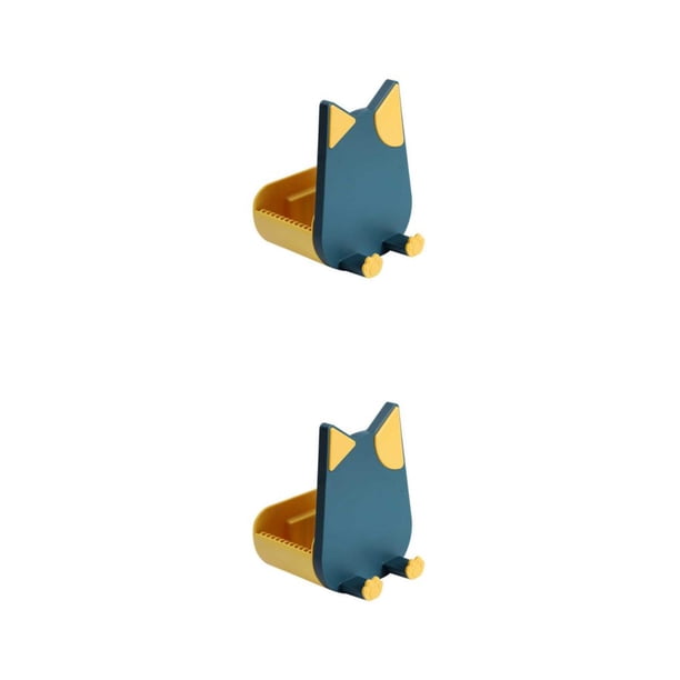 Soporte de tapa de olla Bewildely ABS Azul amarillo 2Conjunto