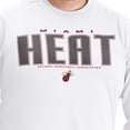 thumbnail image 4 of Men's G-III Sports by Carl Banks White Miami Heat Adaptive Printed Mesh Effect Long Sleeve T-Shirt, 4 of 5