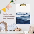 thumbnail image 4 of FORMRS Acrylic Clipboard with Low Profile Clip Standard A4 Letter Size, 12.5" x 9", Watercolor Mountains, 4 of 8