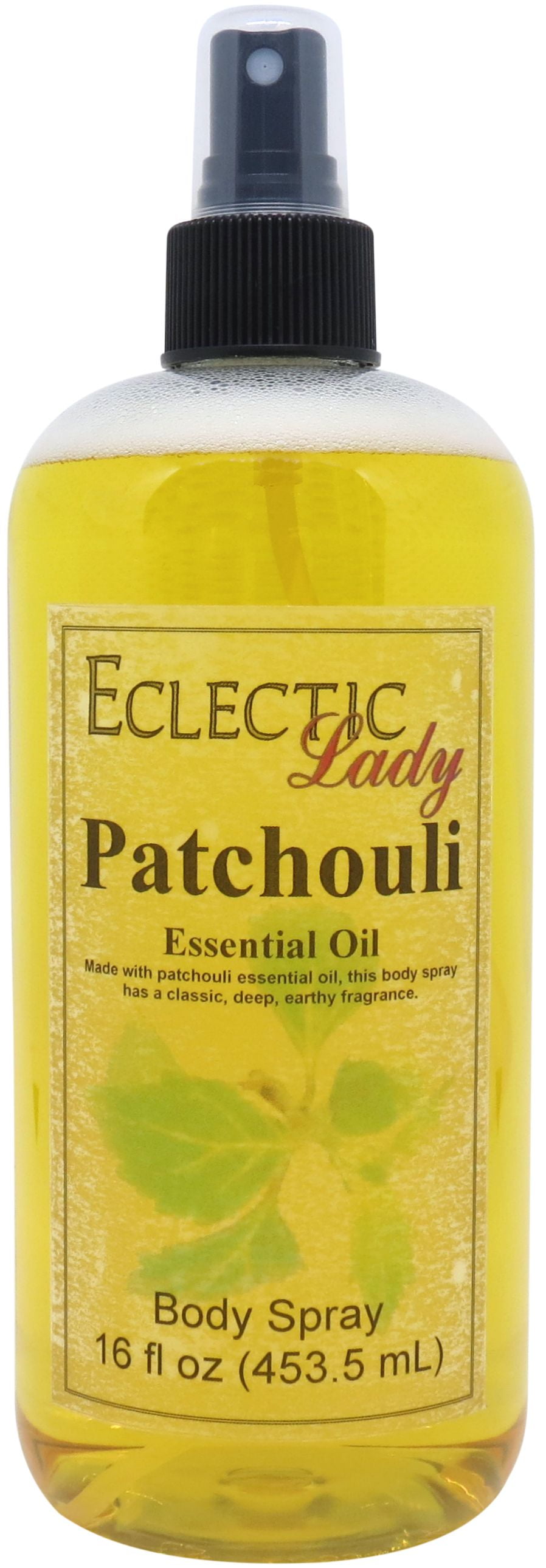 Patchouli Essential Oil Body Spray, 16 ounces