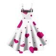 thumbnail image 4 of Valentine's Day Party Dress For Women 2026 Spring Summer Casual Swing A Line Sleeveless Dress Pink XL, 4 of 4