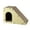 Almond, variant on THE LICKER STORE Kento 23.63" Minimalist Cardboard Angled Cat Cave Scratcher with Catnip, Almond, CSR1008A
