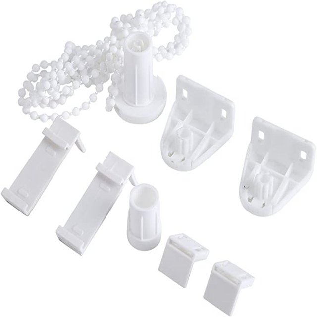 Juego de accesorios para persianas enrollables (17 mm/PVC/sin taladrar) Fijación de persianas enrollables para persianas enrollables, persianas, etc. TUNC Sencillez