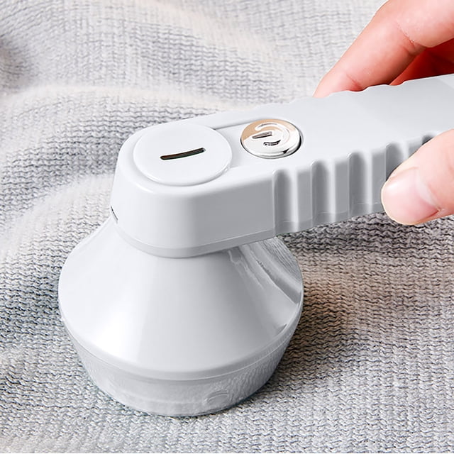 Fiudx Quitapelusas Recargable, Cuchillas de Acero Inoxidable de 3 Hojas, Depósito Extraíble, Eliminación Eficiente de Pelusas, Portátil, Ideal para Viajes, Uso Doméstico, 16 X 8,5 X 8 Cm