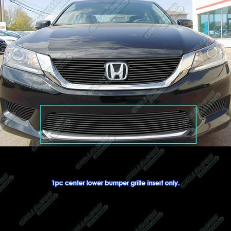 Honda Accord Billet Grille - Fits 2013-2015 Honda Accord Sedan Black Bumper Billet Grille