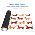 thumbnail image 3 of Rateoe Dachshund Walking Print Mouse Pad - Extended Large Gaming Mousepad,Non-Slip Stitched Edge,16x29.5 Inch, 3 of 8