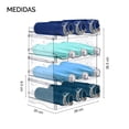 thumbnail image 5 of Organizador de Botellas Acrílico Transparente 4 Niveles 12 Compartimentos DEUS KITCHEN Modelo DK-OB12 (Libre de BPA, Fácil Ensamble, Multiusos), 5 of 5