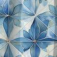 thumbnail image 4 of Designart "Mosaic Elegance In Vintage Blue And White IV" Damask Blackout Curtain Single Panel, 4 of 4