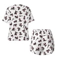 thumbnail image 5 of Lsque Poodle Dog Women's Short-Sleeved Pajama Set - 2 Piece Soft and Lightweight Sleepwear Set-Large, 5 of 9