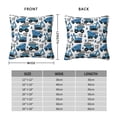 thumbnail image 6 of Wukai Blue Excavator Premium Polyester Fleece Pillow Covers with Hidden Zipper Closure,Luxuriously Soft and Durable-18"x18", 6 of 7