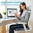 thumbnail image 7 of Office/ Car Seat Cushion, Non-Slip Sciatica & Back Coccyx Tailbone Pain Relief Chair Pad, Memory Foam Butt Pillow for Computer Desk, Wheelchair, Driving (Black), 7 of 7