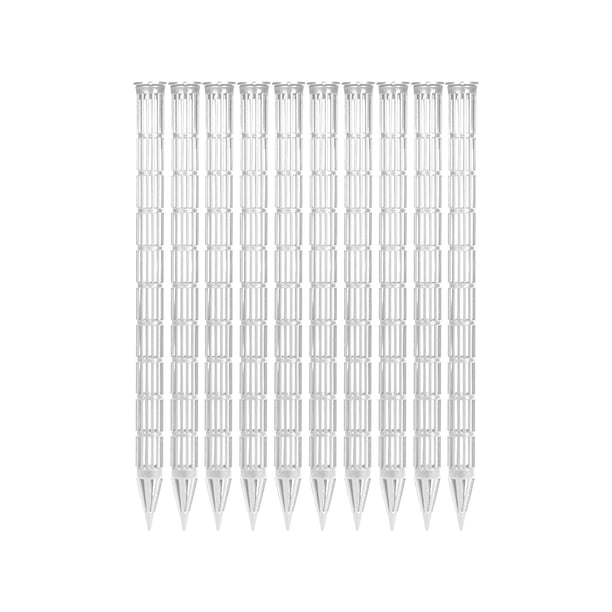 10 unidades de conductos de ventilación para macetas, varillas aireadoras recortables para riego y fertilización de tierra en macetas, tubo de aireación para interiores y exteriores, hogar y jardín,