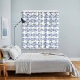 thumbnail image 5 of Curtains 84 Inches Long 2 Panels, Ocean Blue Fish Grommets Window Treatment Curtain, Summer Fishing Coastal Nautical Simple Thermal Curtains Drapes for Living Room/Bathroom, 5 of 9