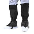 thumbnail image 2 of FRCOLOR Hiking Ski Snow Gaiters Black Polyester Waterproof Snow Boot Gaiters Outdoor Protection Leg Guards Leg Sleeves Boot Covers for Climbing Desert,3.15"X0.2"X0.2", 2 of 10