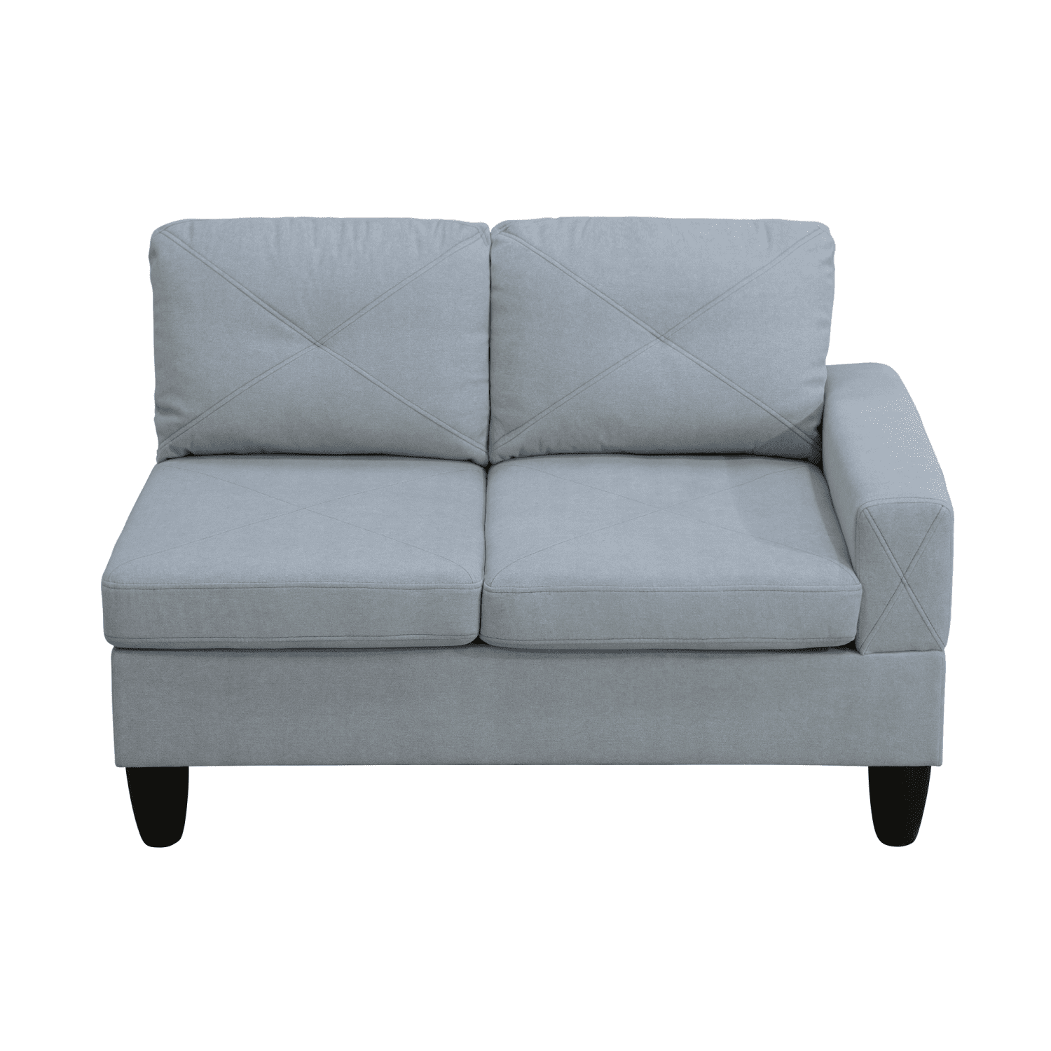Hommoo Sofa Set,Massa Flannel 4-Piece Couch Living Room Sofa Set,Sectional Couches for Living Room,Pallid