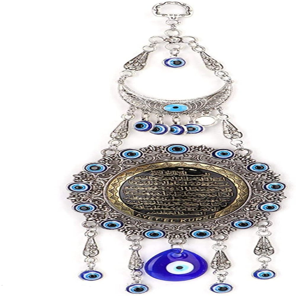 Details about   Blue Glass Turkish Evil Eye Lucky Wall Home /Office Amulet Protection Decor New 