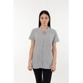 thumbnail image 4 of Post Mastectomy Band collar shirt with Drain pockets Camisole for Drain Management Systems Size: Large, Color: Gray, 4 of 6