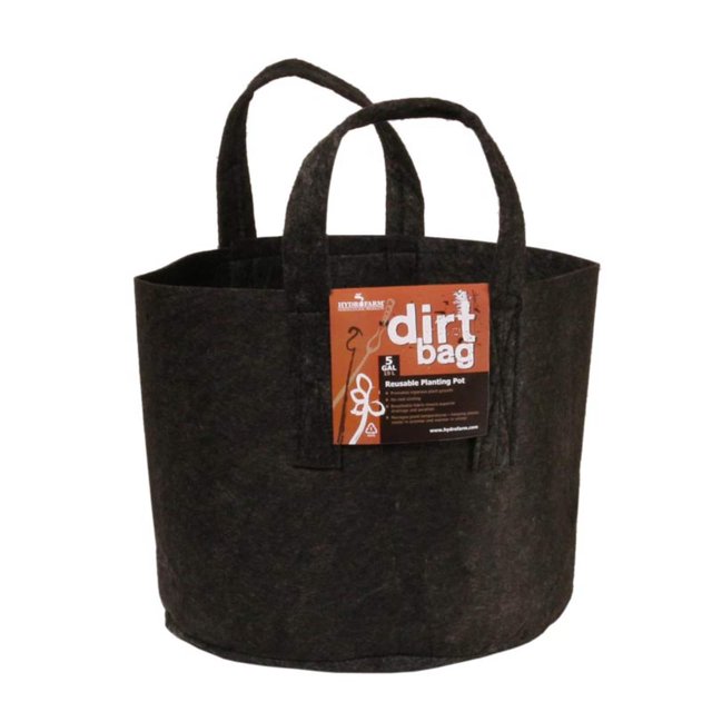 Hydrofarm HGDB100 Sac de Plantation Réutilisable, Pot à Terre de 100 Gallons, 100 gal, Gris