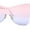 Gold Pink Blue, variant on Womens Shield Oversize Large Butterfly Shape Hippie Sunglasses Gold Smoke