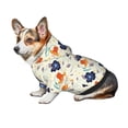 thumbnail image 7 of Honeii Flower Leaves Print Small Dog Hoodies Pet Hooded Sweatshirts Fall Winter Puppy Cat Sweaters Warm Clothes for Small Dogs Outfits Costume-X-Large, 7 of 7