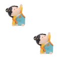 thumbnail image 4 of Destyer Traditional Chinese Lady Yoga Statue Beautiful Car Ornament Xmas Gift Triangle 2Set, 4 of 6