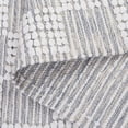 thumbnail image 5 of SAFAVIEH Montauk Taryn Checkered Cotton Area Rug, Silver/Ivory, 3' x 5', 5 of 10