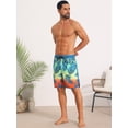 thumbnail image 4 of DARING DIVA Men's Swimming Elastic Liner Drawstring Beach Shorts with Pocket 36 Light Blue, 4 of 6