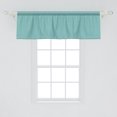 thumbnail image 2 of Ambesonne Teal Window Valance, European Style Dotted, 54" X 18", Teal White, 2 of 3