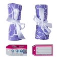 thumbnail image 6 of Turbie Twist Microfiber Hair Towel Wrap [2 Pack] ? The Original Microfiber Hair Wrap As Seen On TV! Signature Prints [Purple] Hair Turban Towel Wraps ? Plopping Towel for Long and Curly Hair Women, 6 of 6