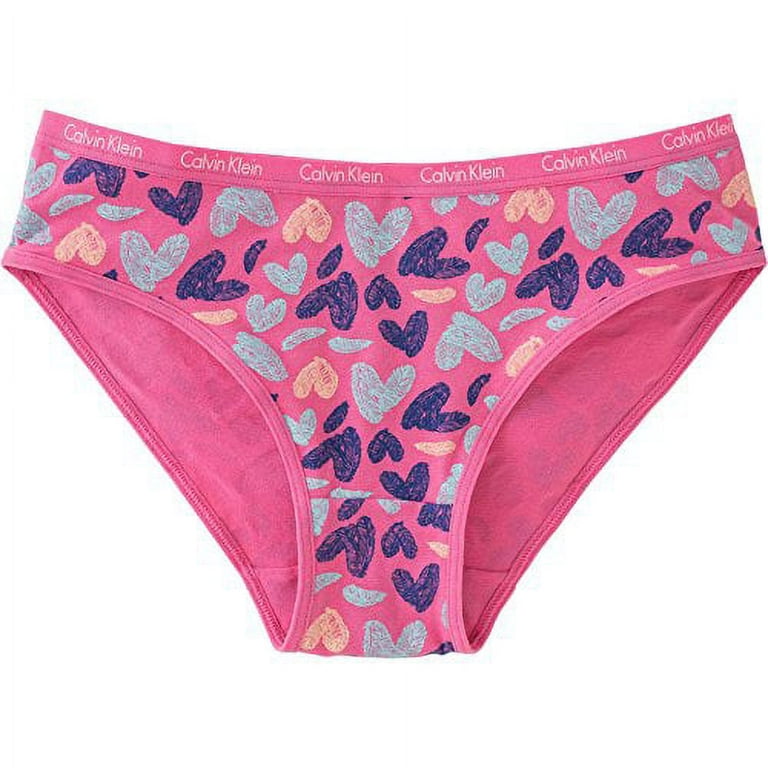 Calvin Klein Girls Comfort Stretch Bikini Underwear 6-Pack, Medium