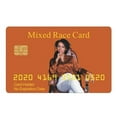 Aromabug Funny Fake Bankcard Mixed Race Card, Fade Resistant, 4 Pack