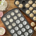 thumbnail image 4 of Wilton Perfect Results Premium Non-Stick Mini Muffin and Cupcake Pan, 24-Cavity, 4 of 8