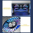 thumbnail image 4 of Portátil jugador juegos laptop cohorer ventilador cuaderno con 2/4 ventiladores plegables rgb silencio 7 para computadoras portátiles 11-17.3 pulgadas, 4 of 9