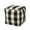 Ivory/Black, variant on Prestage Modern Fabric Checkered Cube Pouf