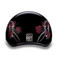 thumbnail image 3 of D.O.T. DAYTONA SKULL CAP- W/ BARBED ROSES, 3 of 7