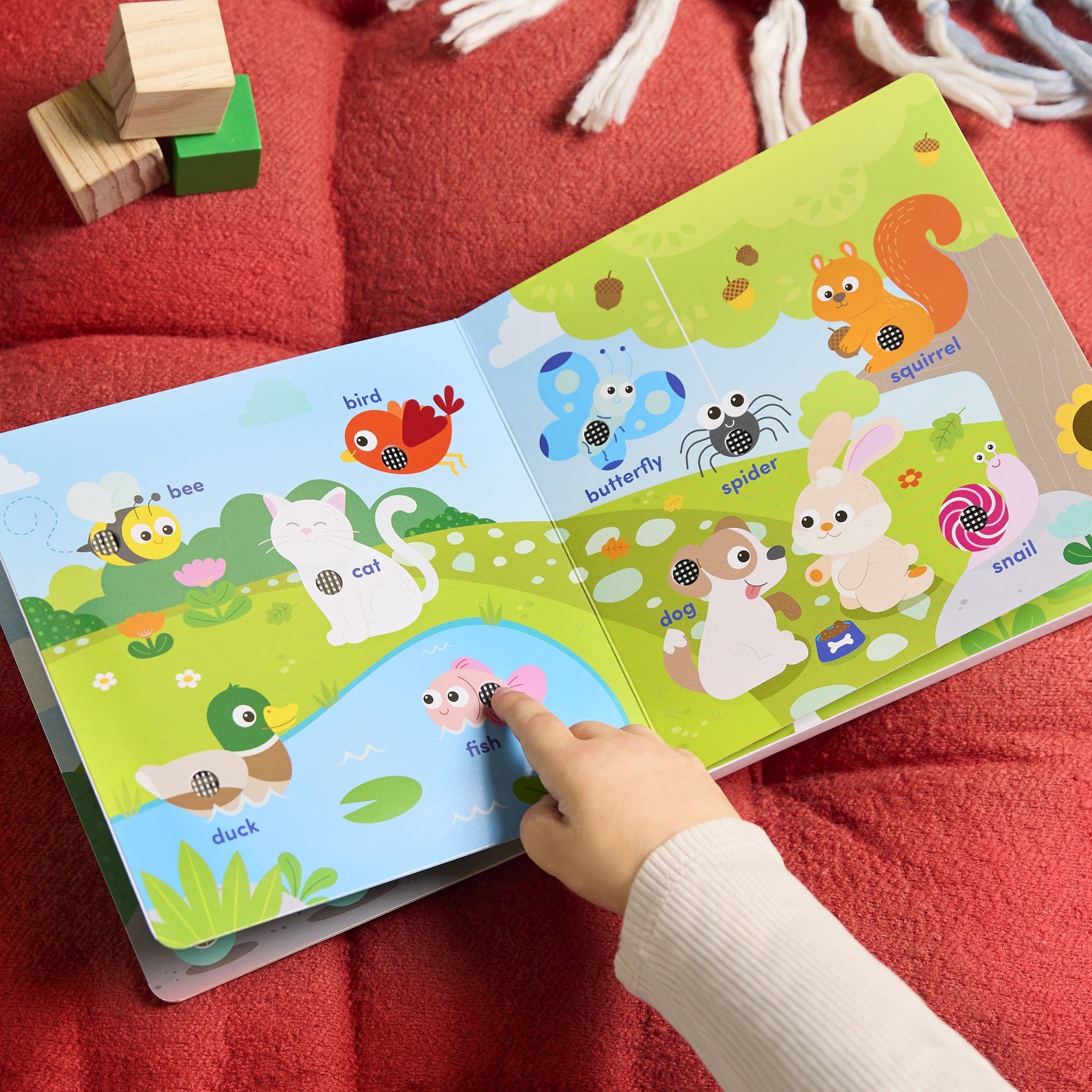 Battat Tiny Talkers a Day at the Park Interactive Button Sound Book Learning Toy for Toddlers 18 Months +