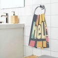 thumbnail image 3 of Yayeee 100% Cotton Hand Towels for Bathroom 16" x 28" Soft Absorbent Kitchen Towel, Red UFO, 3 of 7