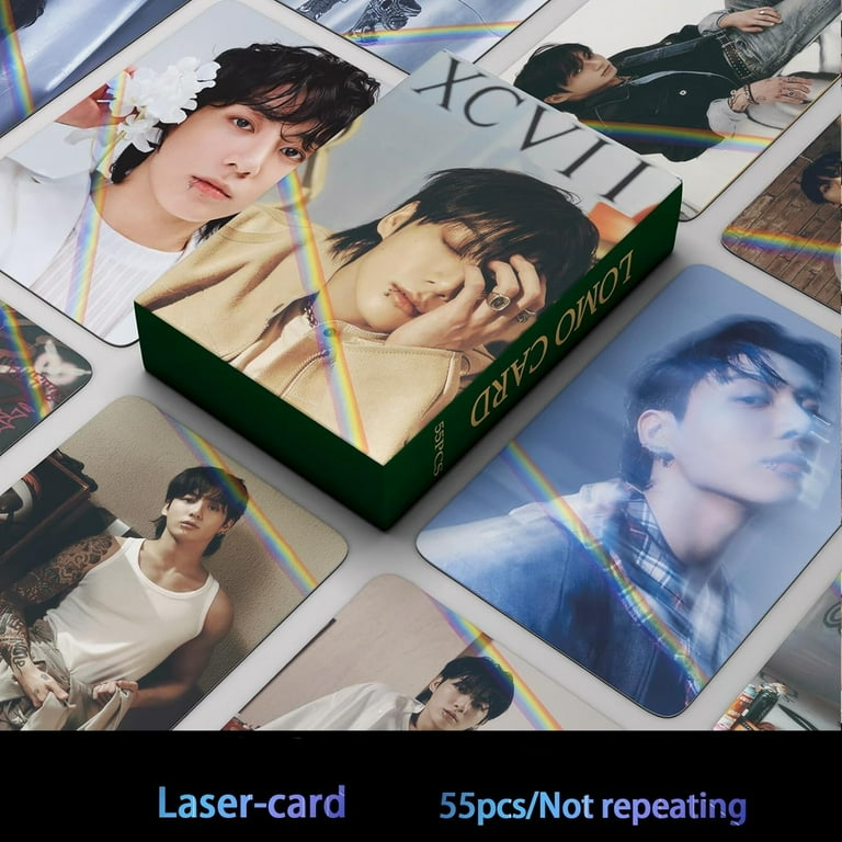 Pack of 55 Lomo Laser Cards JungKook GOLDEN BTS Bangtan Boys
